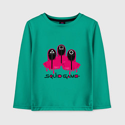 Лонгслив хлопковый детский Squid Soldiers, цвет: зеленый