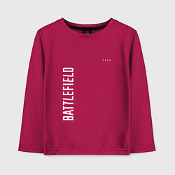 Детский лонгслив BATTLEFIELD 2042 БЕЛЫЙ ЛОГОТИП