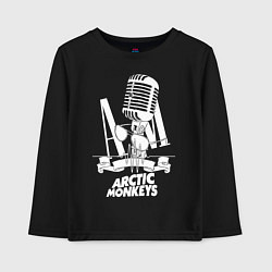 Лонгслив хлопковый детский Arctic Monkeys, рок, цвет: черный