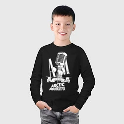 Лонгслив хлопковый детский Arctic Monkeys, рок, цвет: черный — фото 2
