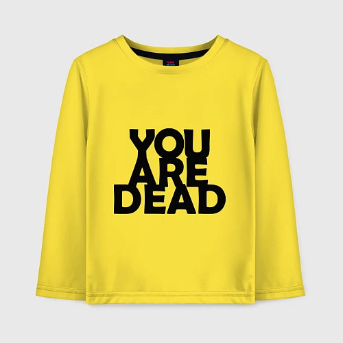 Детский лонгслив DayZ: You are Dead / Желтый – фото 1