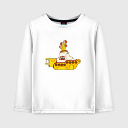 Детский лонгслив The Beatles Yellow Submarine в дудл стиле