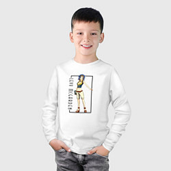 Лонгслив хлопковый детский Леви МакГарден Хвост феи, цвет: белый — фото 2