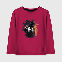 Лонгслив хлопковый детский DEAD BY DAYLIGHT LOGO HUNTER ОХОТНИК DBD, цвет: маджента