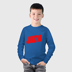 Лонгслив хлопковый детский Judo Sport, цвет: синий — фото 2