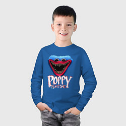 Лонгслив хлопковый детский Poppy Playtime: Monster, цвет: синий — фото 2