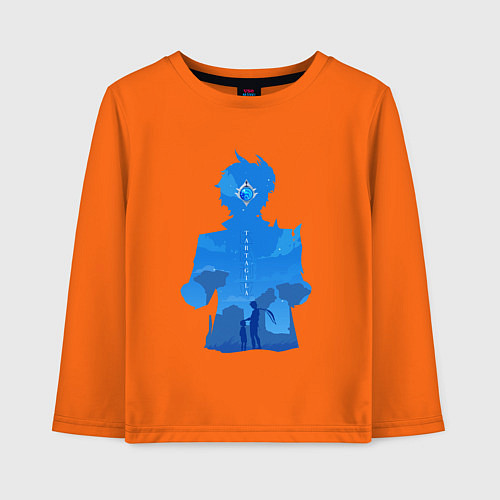 Детский лонгслив Чайльд Тарталья Tartaglia / Оранжевый – фото 1