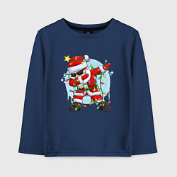 Детский лонгслив DAB SANTA CLAUS В ГЕРЛЯНДЕ