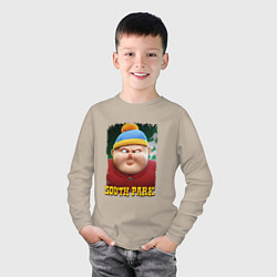 Лонгслив хлопковый детский Eric Cartman 3D South Park, цвет: миндальный — фото 2