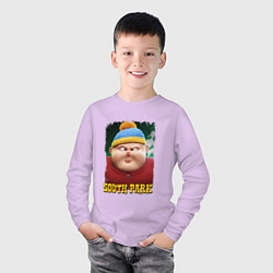 Лонгслив хлопковый детский Eric Cartman 3D South Park, цвет: лаванда — фото 2