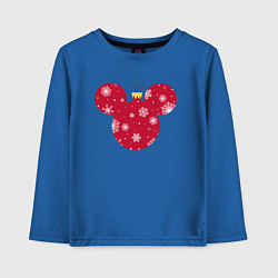 Лонгслив хлопковый детский Mickey Mouse Ball, цвет: синий