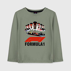 Детский лонгслив Пилоты формулы 1