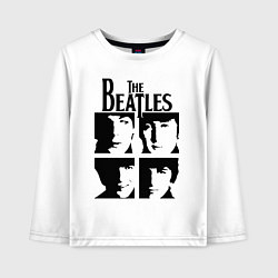 Лонгслив хлопковый детский The Beatles - legendary group!, цвет: белый
