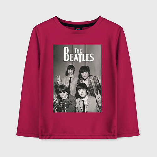 Детский лонгслив Легендарные музыканты / Маджента – фото 1