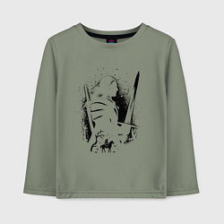 Детский лонгслив ВЕДЬАК КОГТИ ЛОГО ОХОТНИК