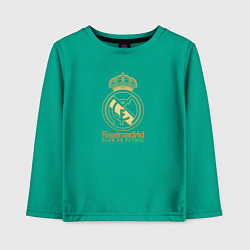 Детский лонгслив Real Madrid gold logo