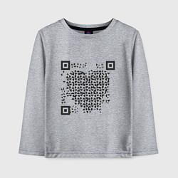 Детский лонгслив QR Love