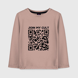 Детский лонгслив Join My Cult