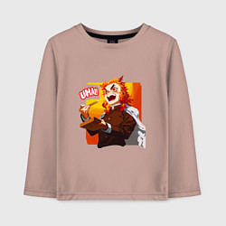 Детский лонгслив Вкусно говорит Ренгоку , Клинок рассекающий демоно