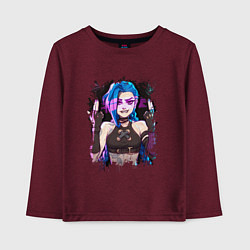Детский лонгслив JINX SHOOT ARCANE LOL