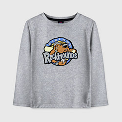 Лонгслив хлопковый детский Midland Rockhounds - baseball team, цвет: меланж