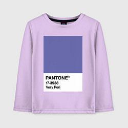 Лонгслив хлопковый детский Цвет Pantone 2022 года - Very Peri, цвет: лаванда