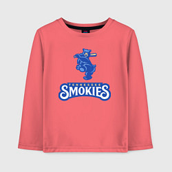 Лонгслив хлопковый детский Tennessee smokies - baseball team, цвет: коралловый