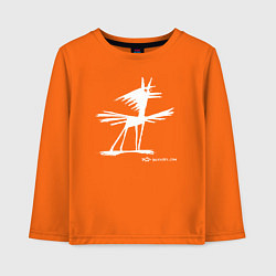 Лонгслив хлопковый детский Пегасик Color, цвет: оранжевый