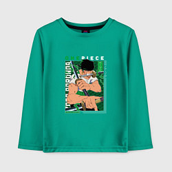 Детский лонгслив Ван-Пис One Piece, Зоро Ророноа Zoro Roronoa с над