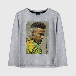 Лонгслив хлопковый детский Neymar Junior - Brazil national team, цвет: меланж