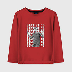 Лонгслив хлопковый детский Lil Timmy Tim Statistics, цвет: красный