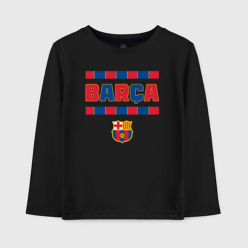 Детский лонгслив Barcelona FC ФК Барселона / Черный – фото 1