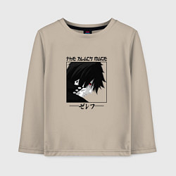 Лонгслив хлопковый детский Хвост Феи Fairy Tail, Зереф Zeref, цвет: миндальный