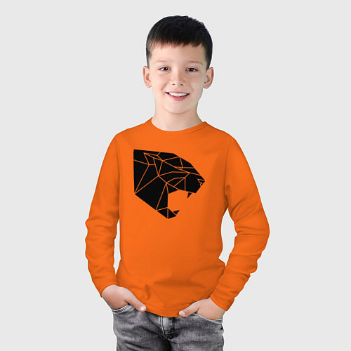 Детский лонгслив Triangle pantera / Оранжевый – фото 3