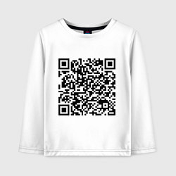 Детский лонгслив QR-код Скала Джонсон