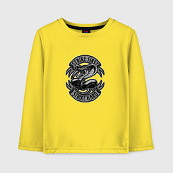 Лонгслив хлопковый детский Cobra Kai Logo, цвет: желтый