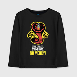 Детский лонгслив Cobra Kai No mercy!
