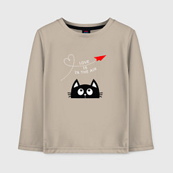 Детский лонгслив Котик Самолётик