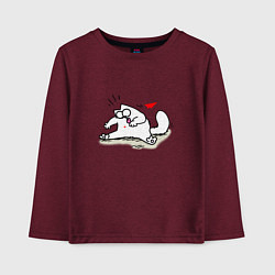 Детский лонгслив Кот Саймон Сердечко Love