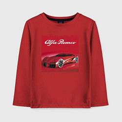 Детский лонгслив Alfa Romeo - красная мечта!
