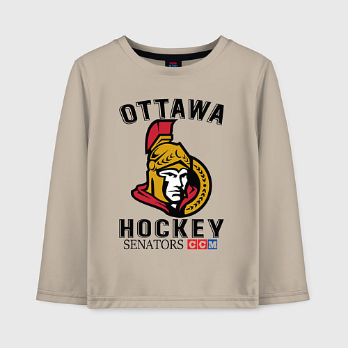 Детский лонгслив OTTAWA SENATORS ОТТАВА СЕНАТОРЗ / Миндальный – фото 1
