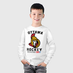 Лонгслив хлопковый детский OTTAWA SENATORS ОТТАВА СЕНАТОРЗ, цвет: белый — фото 2