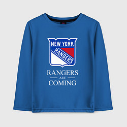 Детский лонгслив Rangers are coming, Нью Йорк Рейнджерс, New York R