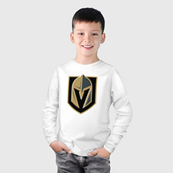Лонгслив хлопковый детский Vegas Golden Knights , Вегас Голден Найтс, цвет: белый — фото 2