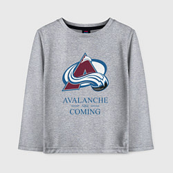 Лонгслив хлопковый детский Colorado Avalanche are coming , Колорадо Эвеланш, цвет: меланж