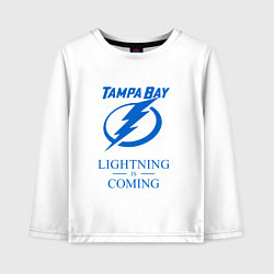 Детский лонгслив Tampa Bay Lightning is coming, Тампа Бэй Лайтнинг