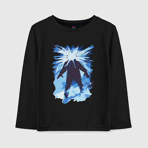 Детский лонгслив Нечто 1982 / Черный – фото 1