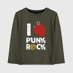 Детский лонгслив I LOVE PUNK ROCK