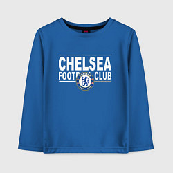 Лонгслив хлопковый детский Chelsea Football Club Челси, цвет: синий