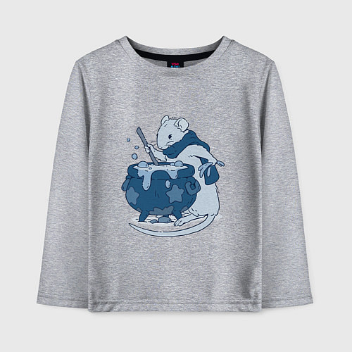 Детский лонгслив Маленький маг / Меланж – фото 1